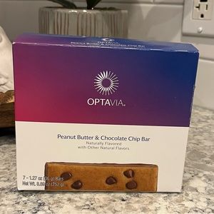 OPTAVIA Peanut Butter Chocolate Chip bars. Unopened box. 7 bars.